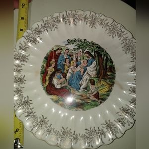 Vintage Sanders MFG. Co God is Love plate